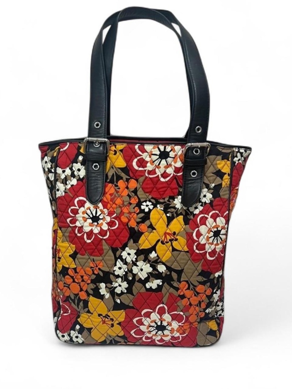 Vera Bradley Top Zip Tote Bag with Belted Adjustable Strap